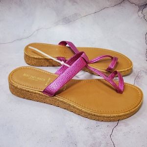 Ilse Jacobsen Pink Sandals Women's 40 NWOT